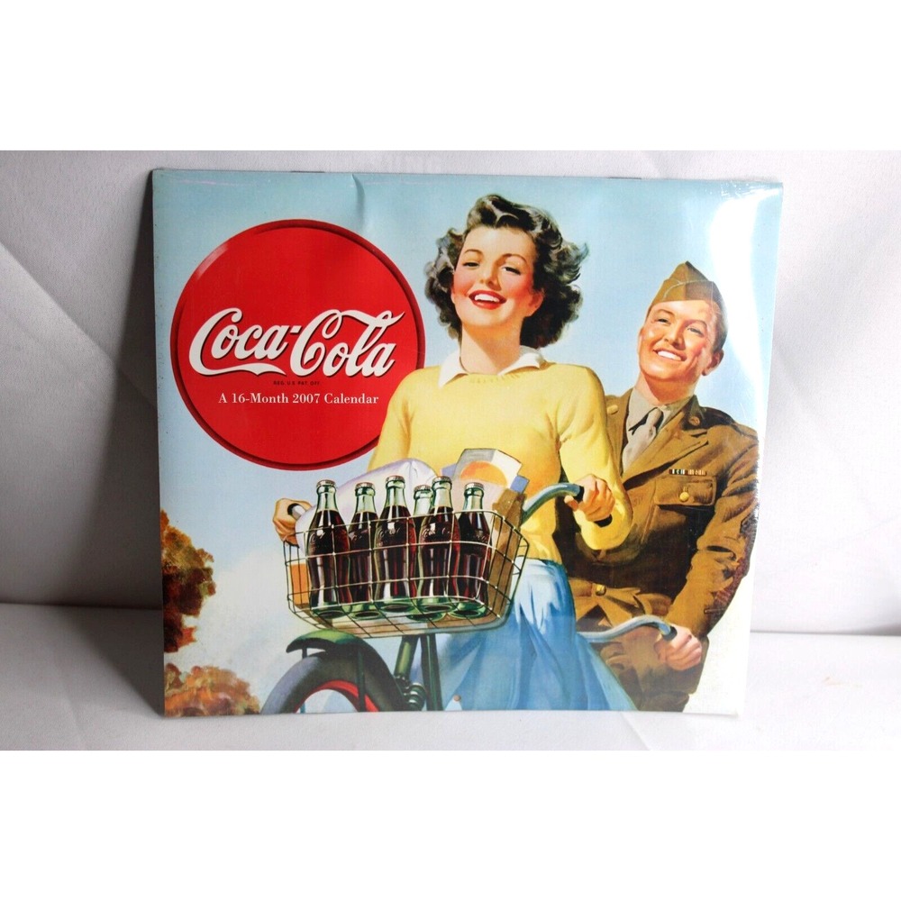 Vintage Coca Cola Coke Calendar, 16 Month 2007 Calendar Factory Sealed!